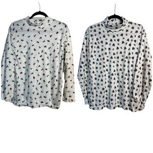 🎄Lauren Brooke Holiday Turtle neck Bundle Gingerbread & Holiday Floral Size 20W